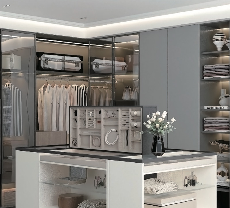 衣帽间导台升降柜